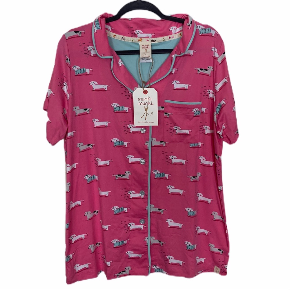 NWT Munki Munki Pink Pajama Top